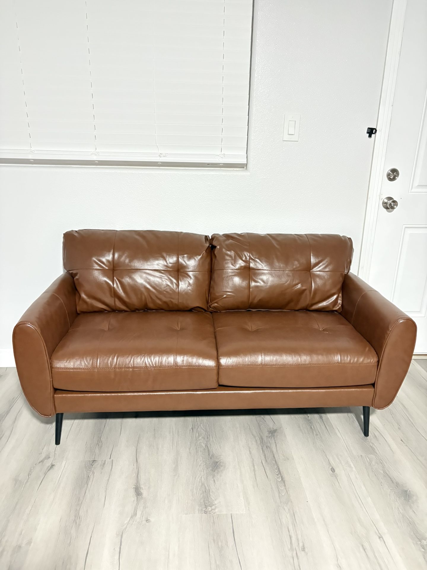 Leather Loveseat