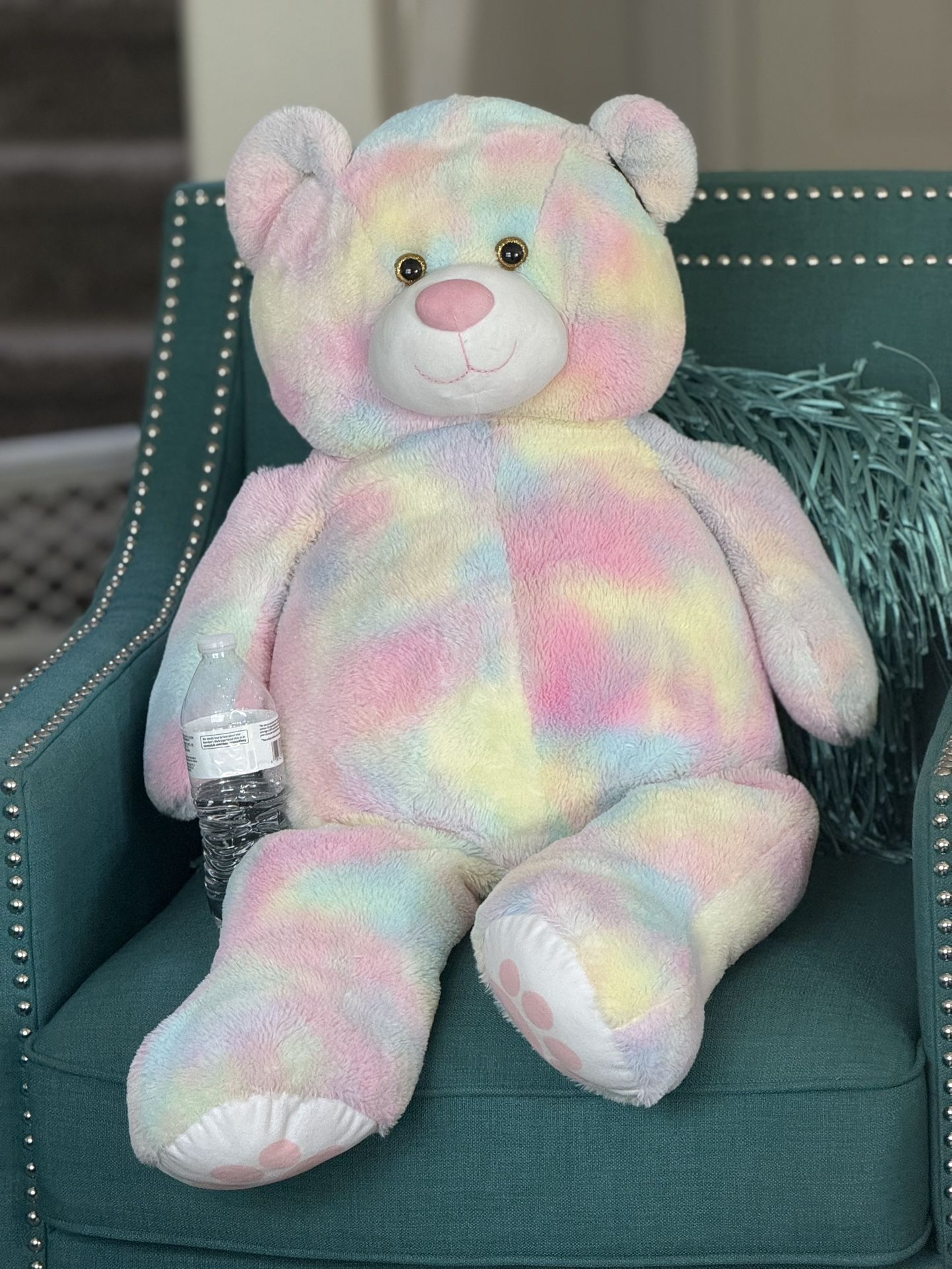 Massive Cotton Candy Teddy Bear.