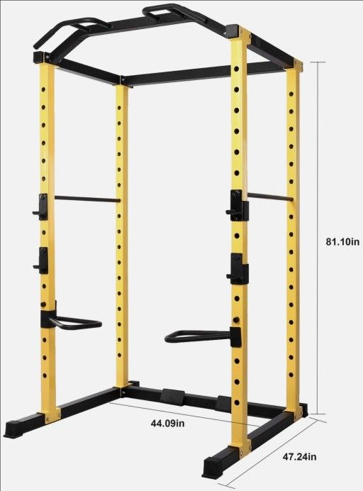 HulkFit Multi-Functional Adjustable Pro Series Power Rack Power Cage Exercise Equipment for Home Gym with Squat Rack Attachments and Accessories - Ben