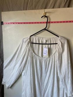 Studio by JPR Women's White Long Sleeve Blouse Size XL NWT
