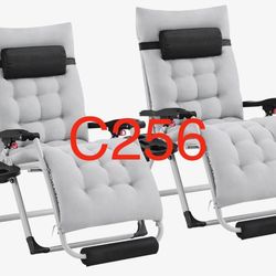 C256. Zero Gravity Chair, Folding Reclining