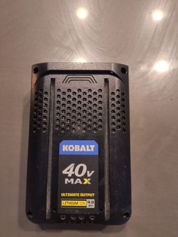 Cobalt 40V Max ultimate output lithium 4.0 battery