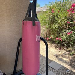 Punching Bag With Gloves