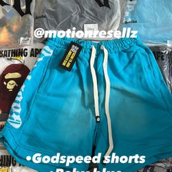 Baby Blue GODSPEED Shorts 