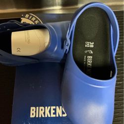 Birkenstock Women's Birki Clog 2.0 Color Blue Women Size 7 Or 5 Men BRAND NEW