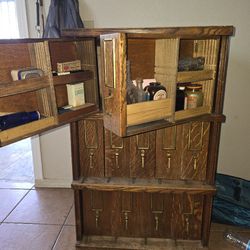 Antique Doctors Medicine Cabinet 