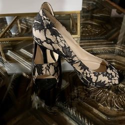 CATO Black Laced Heels