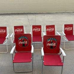 Vintage Coca-Cola Beach Chairs 
