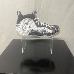 Nike Air FoamPosite Orange Black White 314996-013 Size 7.5