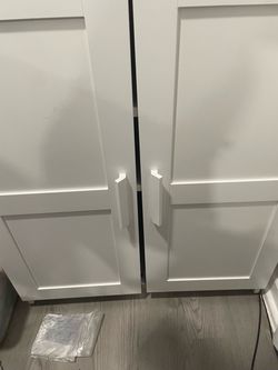 Two-Door Storage Cabinet with Shelves