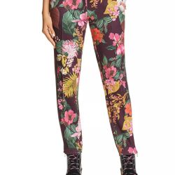 Moncler Floral-Print Straight-Leg Track Pants