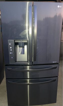 LG French Door Refrigerator Black Stainless
