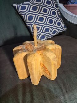 Mudpie Hand-Carved Wooden Pumpkin Decor