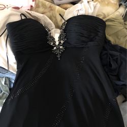 Prom Black Long  Dress