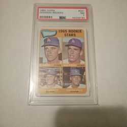 1965 Dodgers Rookies Vintage PSA 7
