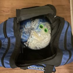 Bowling Bowl Bag And Shoes