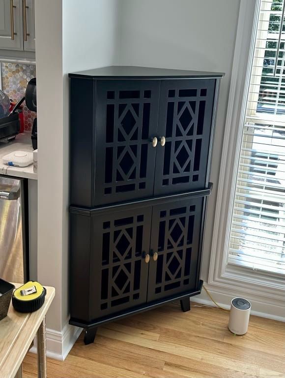 Brand New Tall Corner Cabinet Factory Sealed
