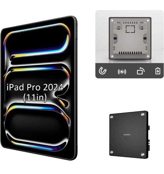 Zilvex WALL MOUNT CHARGING KIT for Apple iPad 10th 10.9‑in & iPad (A16) Magnetic