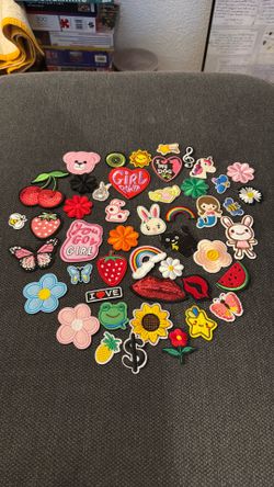 48 patches Brand-new iron on patches