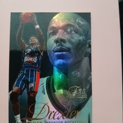 1996-97 Flair Showcase - Clyde Drexler #22 Row 2 Houston Rockets NBA