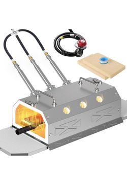 Nelyrho 3-Burner Propane Forge Kit with Double Doors, 2600°F Max