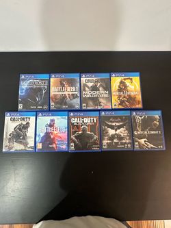 PS4 Games Bundle – Lot of 9 - $10 each
