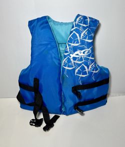 Youth Life Jacket Type III PFD US Coast Guard Approved 50-90 lbs Blue