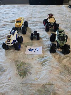 Lot of 5 Die-Cast Monster Truck Toys