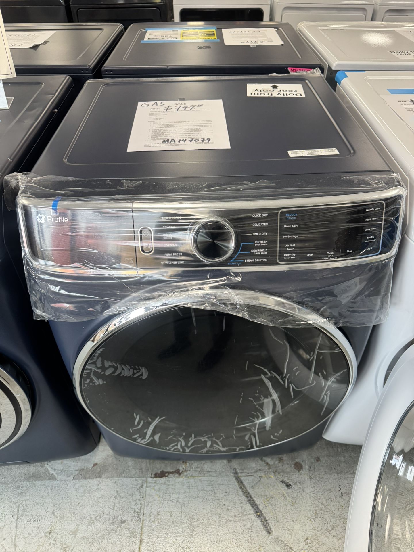 GE Profile 7.8 Cu.for Gas Dryer