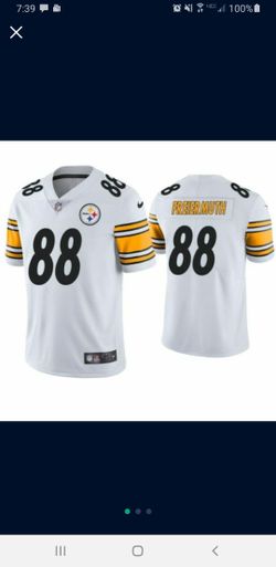 New! Men's Pittsburgh Steelers #88 Pat Freiermuth Vapor Limited White Game Jersey LG.