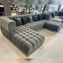 New Ariana Grey Xl Sectional And Free Delivery 