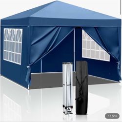 🆕 Brand New 10’ x 10’ Pop-Up Canopy Tent with Sidewalls – NEW IN BOX!