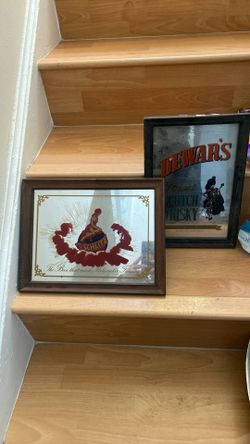 Vintage bar Art Schlitz And dewars