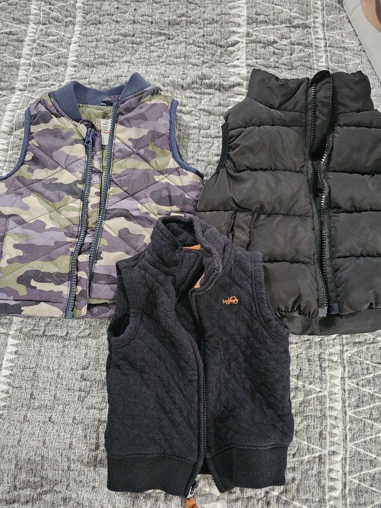 Set Of 3 Toddler Boy Vests