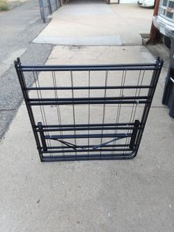 Black Metal Folding Bed Frame