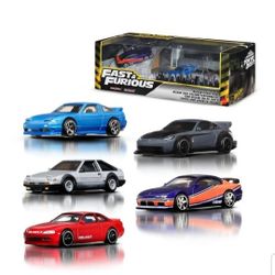 Hotwheels 2025 Premium Fast &Furious Tokyo Drift Nissan/Toyota Diorama Set 