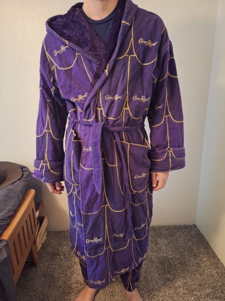 Purple Velvet Crown Royal Robe And Pants