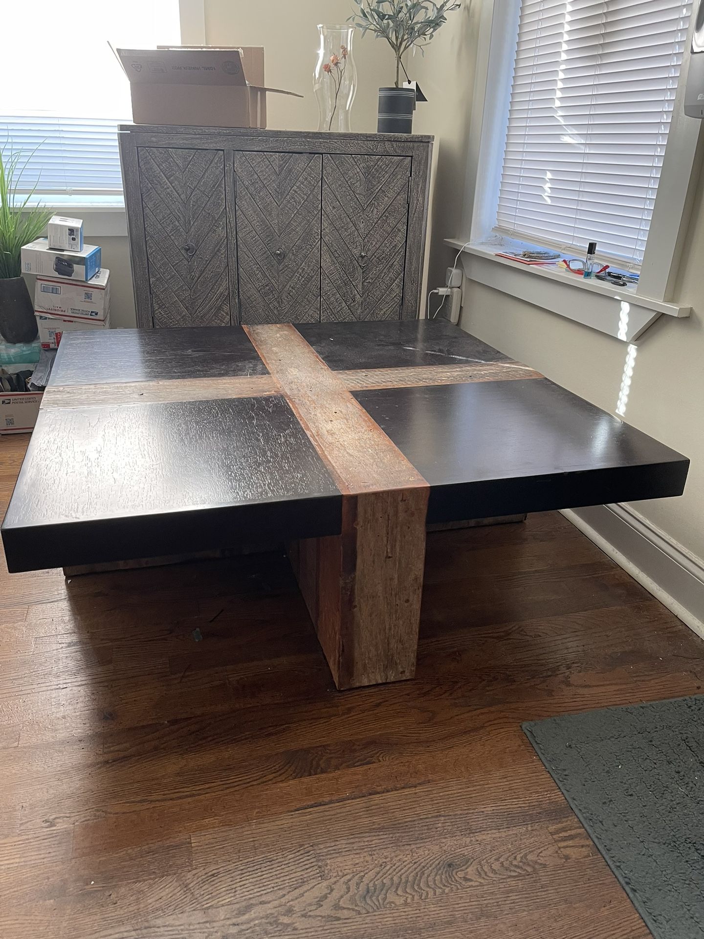 Z Gallery Square Wooden Coffee Table  