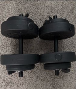 A pair of 20 lbs  dumbbells