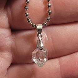 6ctw Natural Herkimer Diamond Gemstone Pendant 