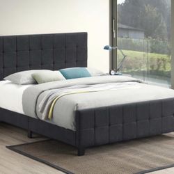 Grey Fabric Bed Frame