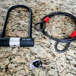 Bike lock and cable