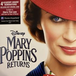 Disney’s MARY POPPINS Returns (Blu-Ray + DVD + Digital-2018) NEW!