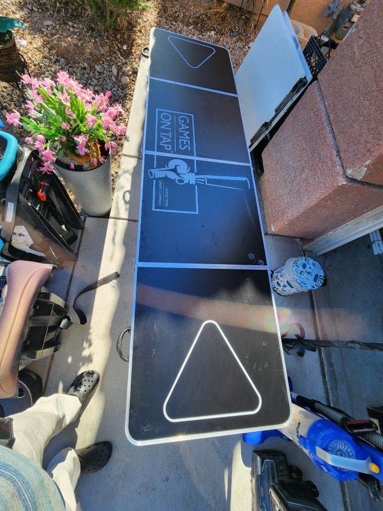 Games On Tap Beer Pong Table. Folds For Pack N Go Easy To Carry N Store. $75