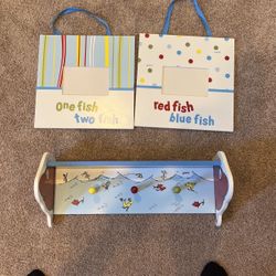 Dr. Suess Coat Hanger And Picture Frames
