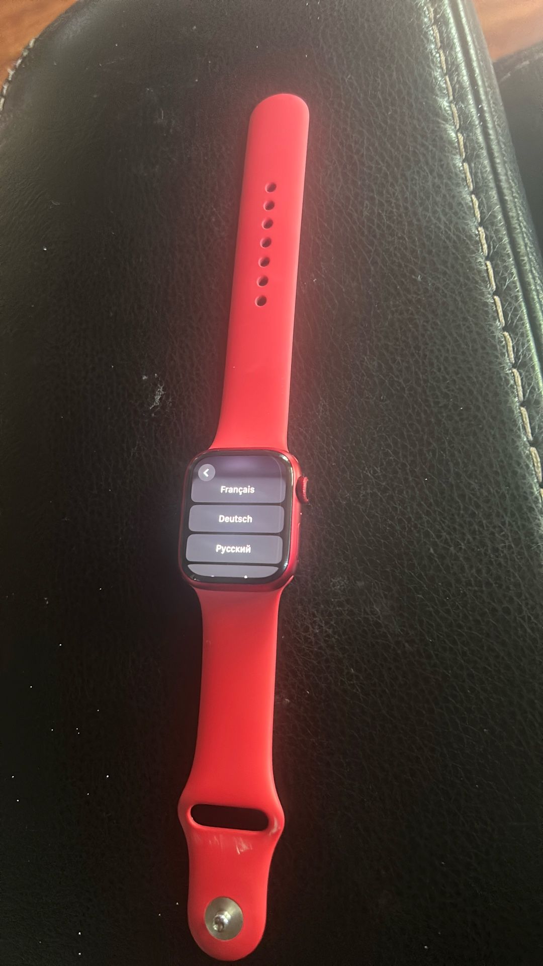 Red Apple Watch series 9