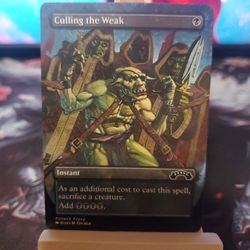 Magic The Gathering Custom Proxy Culling the Weak Borderless