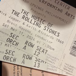 Front row Rolling Stones tickets