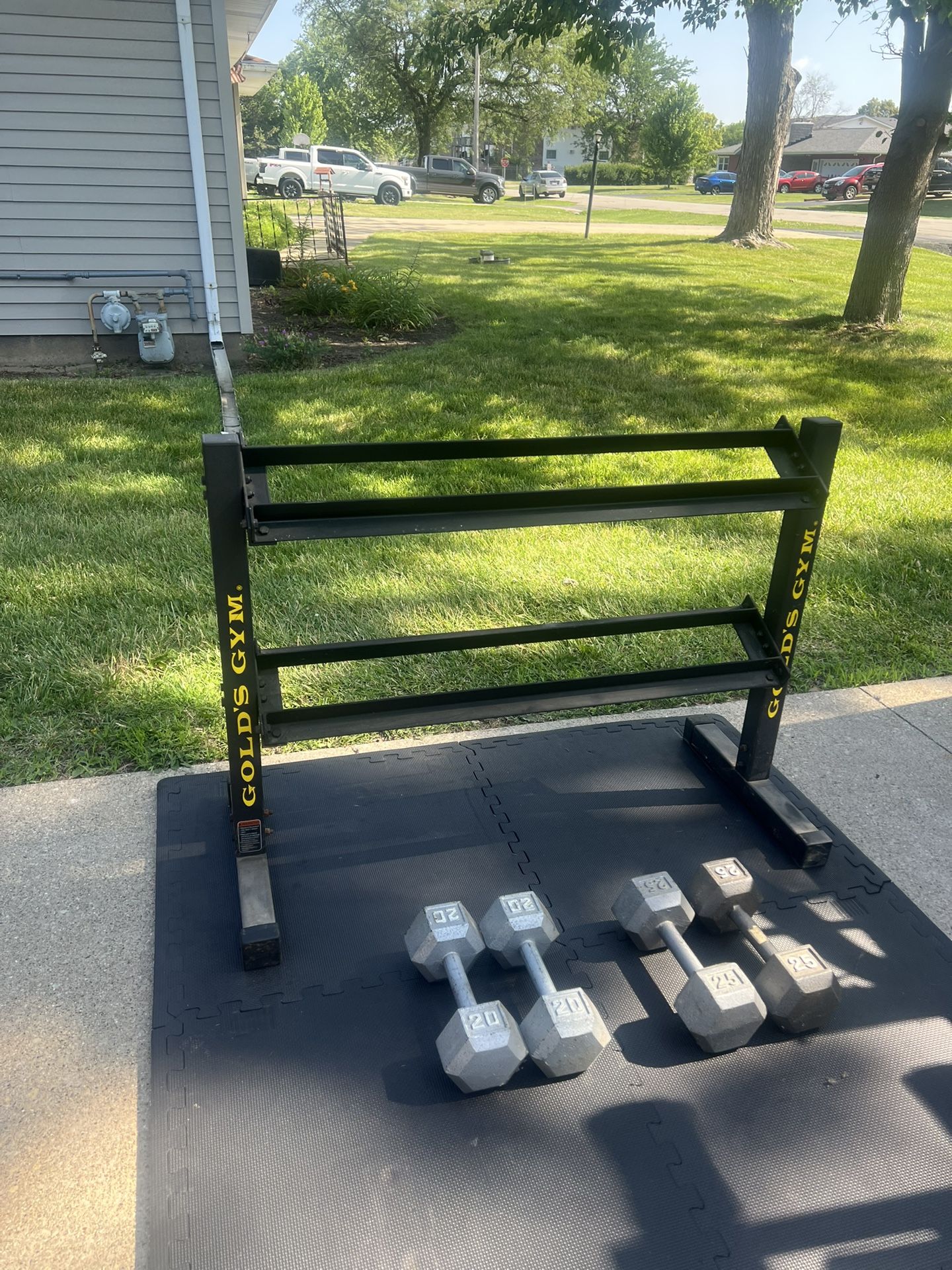 Dumbbells And Storage Rack