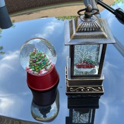 Snow globes $4 for both